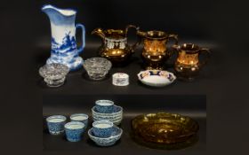 Collection of Mixed Porcelain to include a Royal Doulton jug No. 231612 (slight chip to rim); a trio