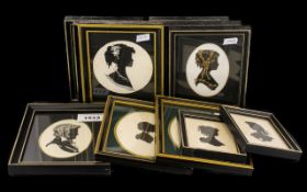 Collection of Silhouettes including original drawings by M Hughlock, comprising; William Cartwright,