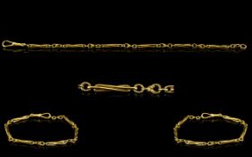 9ct Gold Bracelet ( Fancy Link ) Fully Hallmarked for 9.375 Gold. 8.25 Inches - 20.60 cm In length.