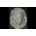 Lion Mask in Stone