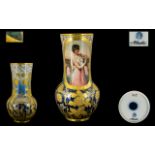 Royal Vienna Porcelain Factory Superb Quality Signed Hand painted Vase.