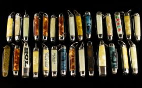 Wonderful Collection of Early to Mid 20th Century Small Penknives of Good Quality and Excellent