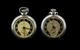 Ingersoll Triumph Chrome Cased Pocket Watches ( 2 ) In Total. c.1940's / 1950's. All with