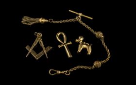 A Good Collection of 9ct Gold Small Pieces of Jewellery - Assorted Items ( 4 ) Pieces In Total.