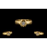 22ct Gold Wedding Band Style Diamond Set Ring.