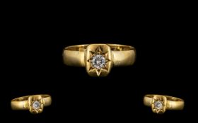 22ct Gold Wedding Band Style Diamond Set Ring.