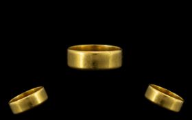 22ct Gold Wedding Band. Fully Hallmarked for 22ct Gold - Please See Photo. 7.1 grams.