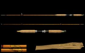 Fishing Interest. Alcocks ' Light caster ' Split Cane Spin Fishing Rod. c.Early 1960's. Used But