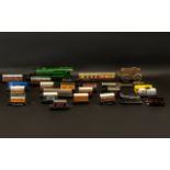 Model Railway Interest. Collection of tin plate and Plastic carriages and engines, play worn