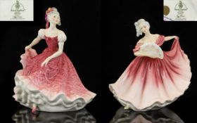 Royal Doulton Handmade and Hand Decorated Pair of Royal Doulton Figures with Royal Doulton Boxes ( 2