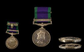 Northern Ireland Military Medal for Campaign Service, Awarded to F/449245 PTE. J. Rutherford UDR,