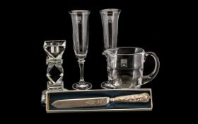 Collection of Royal Scot Crystal to include a Royal Scot crystal jug in original box in new