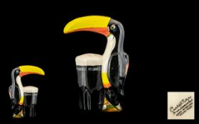 Carlton Ware Hand Painted - Advertising Feature Guinness Toucan Wall Plaque, with The Words - My