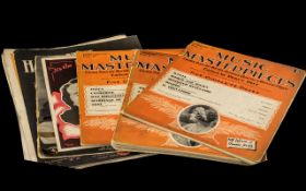 Collection of Vintage Sheet Music from 1920s-1940s. Five books and seven popular sheets. Please