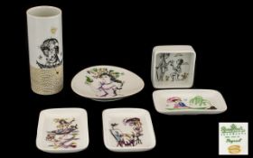 A Small Collection of Millennium Gallery Art Collection Rosenthal Studio Line Pottery Including