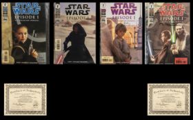 Album of Signed and Ltd Edition Star Wars Comics. 4 Comics in total - All comics in great condition.