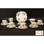 Art Deco Style Part Teaset comprising a