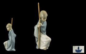 Lladro Nativity Figure of a Shepherd Boy