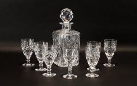 Drinkers Interest - Cut Glass Decanter &