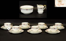 Porcelain Part Tea Set 'Haviland' by H.