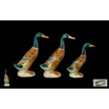 Beswick Bird Figures ( 3 ) ' Mallard Duc