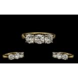 18ct Gold and Platinum Set 3 Stone Diamo