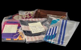 Collection of Vintage Silk Scarves inclu