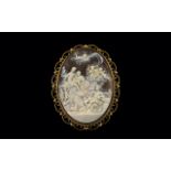 A Large and Impressive Shell Cameo 9ct G