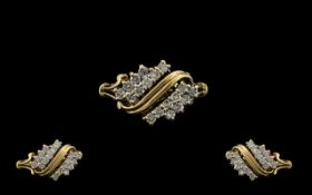 18ct Gold - Contemporary Designed Set Dr