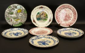 Collection of Decorative Plates . A col