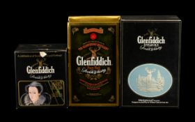 A Collection of Boxed Whisky Decanters comprising of the following: 1 X GLENFIDDICH 21 Year Old