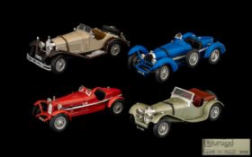 Burago Die Cast Model Cars 4 in total. 1. Mercedes Benz SSK - 1928 Scale 1/18.