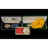 National Service Medal in fitted case,