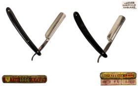 A Fine Quality Collection of Early Antique Period Folding Straight Razors,