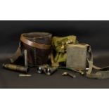 Mixed Lot To Include A 19thC Merryweather London Leather Fire Brigade Bucket,