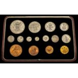 Royal Mint George VI - 1937 Specimen Coin Set ( 15 ) Coins with Original Red Leather Presentation