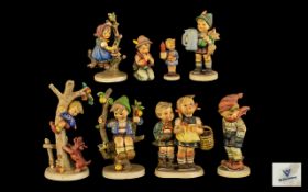 Hummel Collection of Early Figures ( 8 ) Eight In Total. Comprises Titles 1/ For Father.