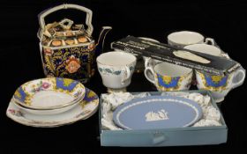 Small Collection of Tea Sets and Porcelain - to include Grosvenor Windsor China, 2 cups, 2