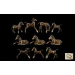 Beswick Foal figures (10) in total. Various models, shapes and sizes.