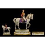 Capodimonte Ltd and Numbered Edition Superb Handpainted Porcelain Figure of the Duke of Wellington