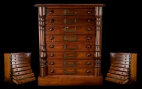 Victorian Wellington Specimen Chest.