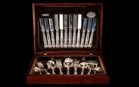 Silver Plate Canteen of Cutlery by Cooper Ludlam made in Sheffield.