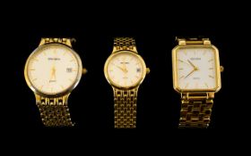 A Small Collection of Sekonda Quartz Gold Plated Wrist Watches ( 3 ) of Nice Quality and Working at