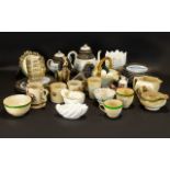 A Collection of Assorted Ceramics to include a part Oriental teaset , Coalport Country ware planter,