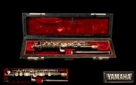 Yamaha YPC-61 Professional Model Ebony and Silver Piccolo with Fitted Carrying Case,