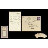 Winston Churchill Memorabilia - A Signed Facsimile Letter by Winston Churchill Himself In The