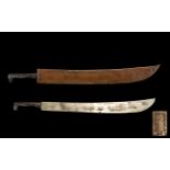 WW2 U.S. Legitimus No.13 Machete or Bush Knife by Collins & Co.