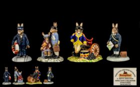 Royal Doulton Hand Painted Collection of Ltd Edition and Numbered Bunnykins Figures.