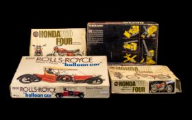 Collection of Vintage Boxed Model Kits comprising two boxed Honda 750 Model Kits;