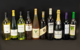 Collection of Ten Bottles of Assorted Wine to include Argento Chardonnay; Montpammasse Vin Mousseux;